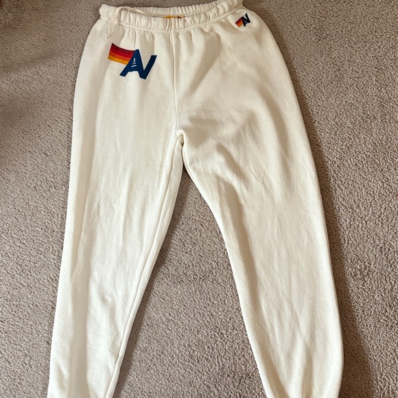Aviator Nation Cream Sweatpants - Picture 1 of 8